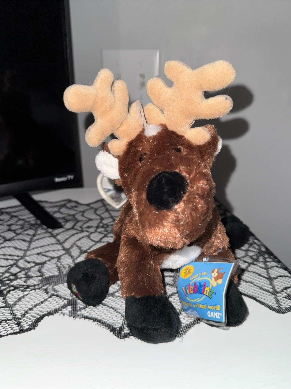 GANZ Webkinz Reindeer with Code 🦌